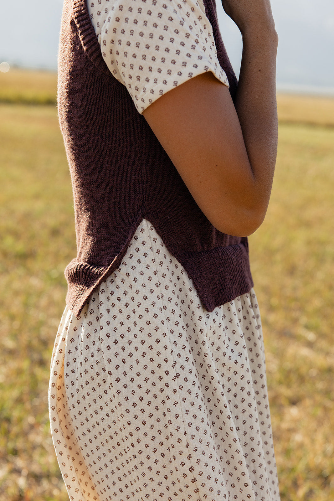 Dawn Breaks Sweater Vest Dress