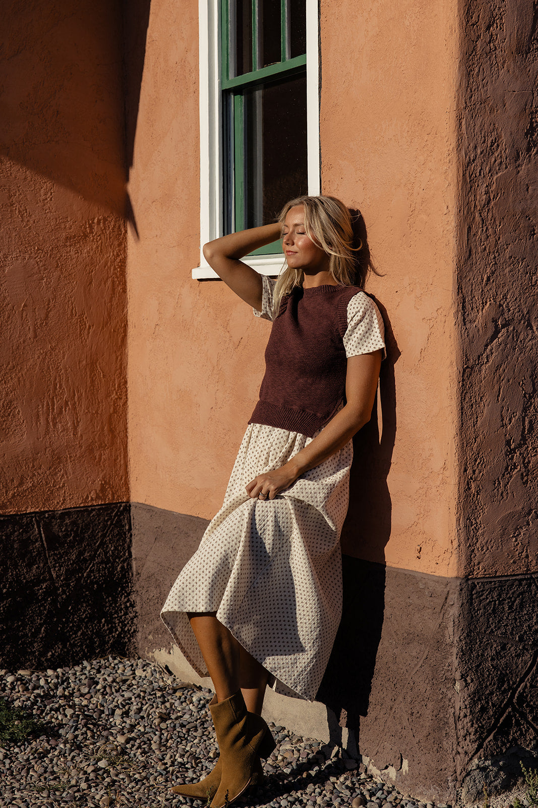 Dawn Breaks Sweater Vest Dress