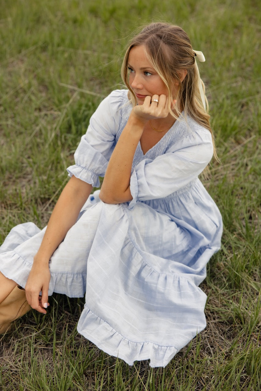 Holding Tight Smocked Dress