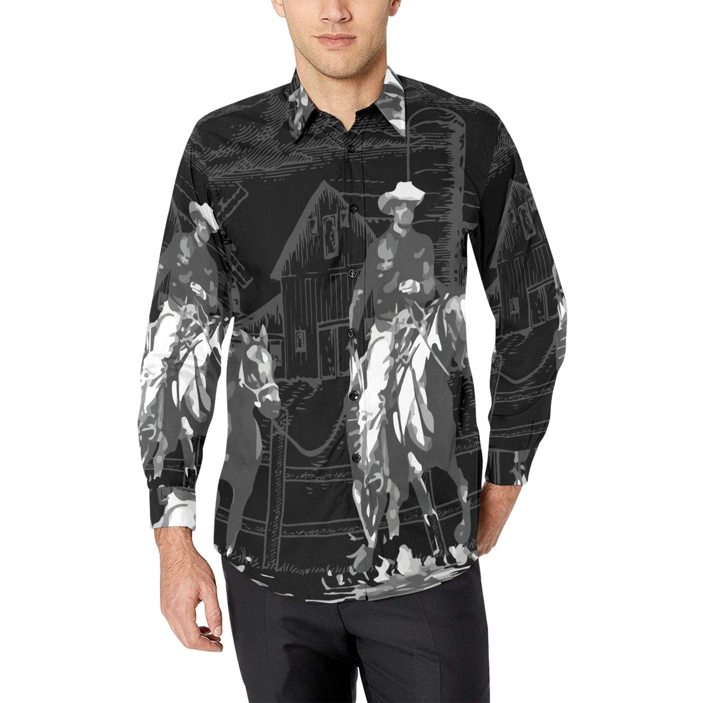 Sepia Cowboy Legacy Unisex Button Up Arena Shirt