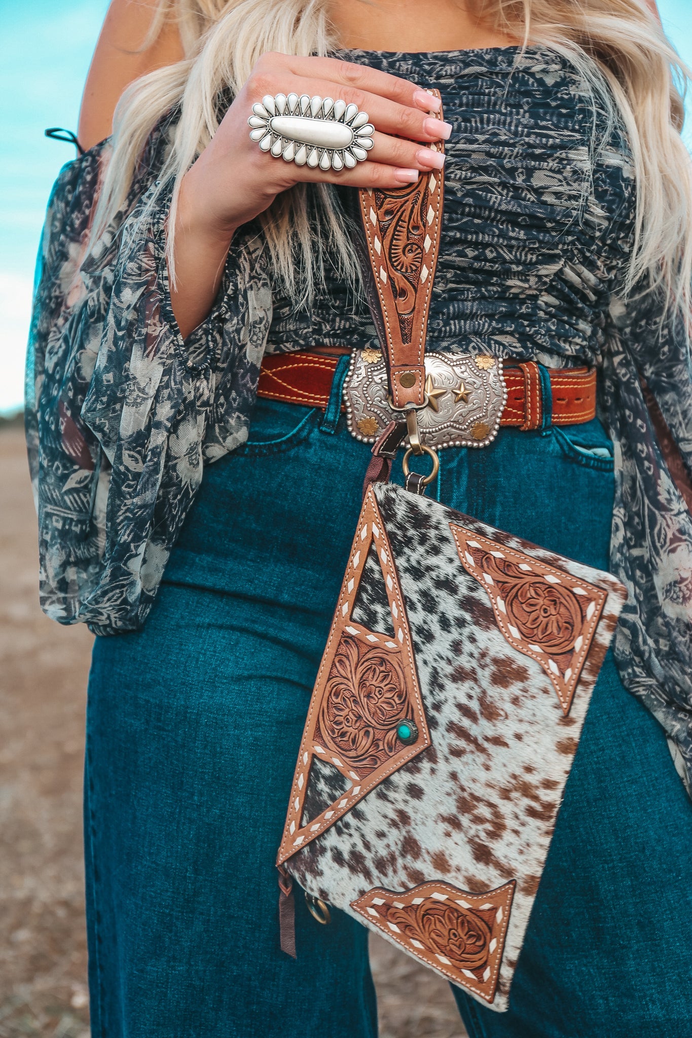 The Claudette Wristlet / Crossbody a Haute Southern Hyde by Beth Marie Exclusive