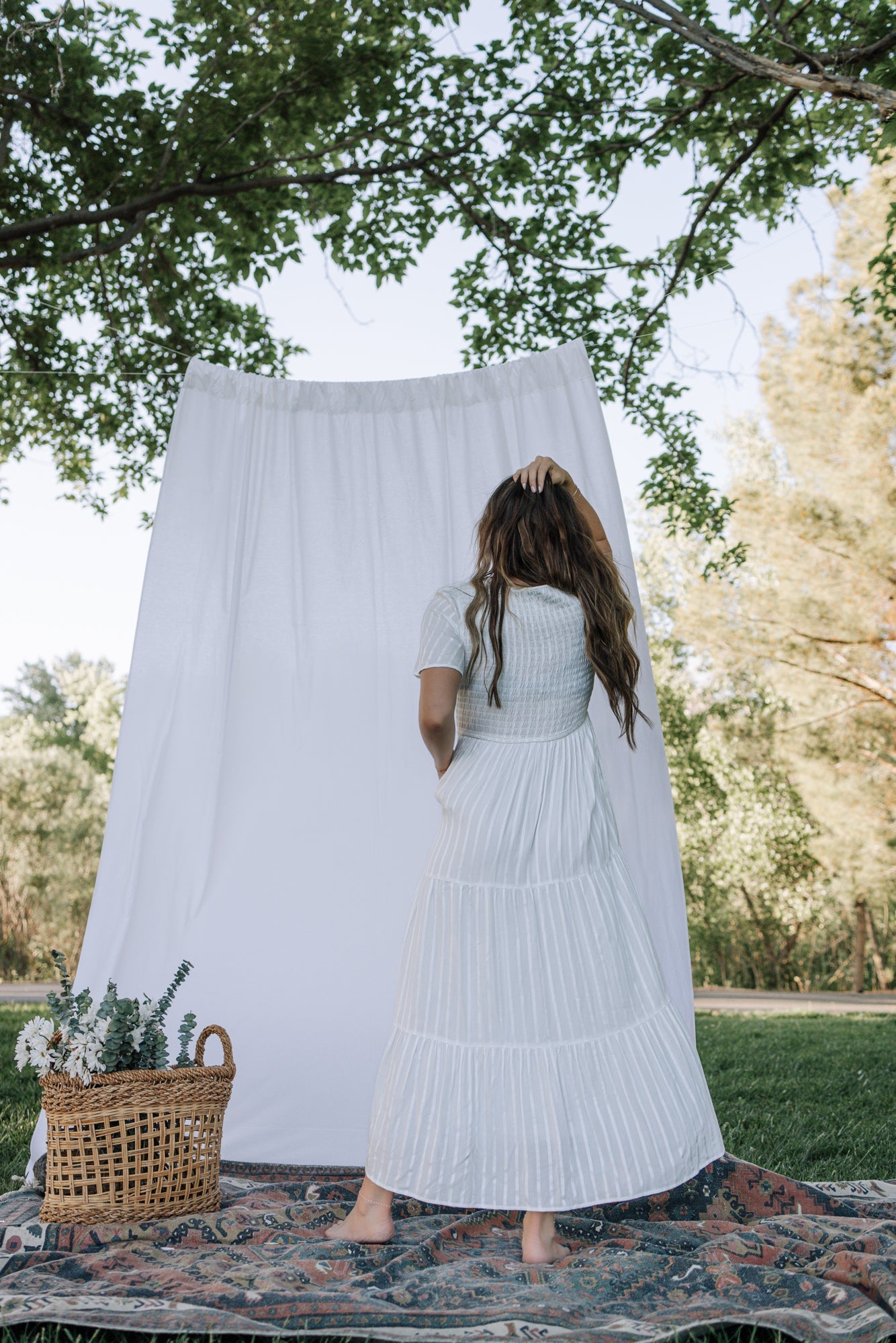 Tayla Dress in White