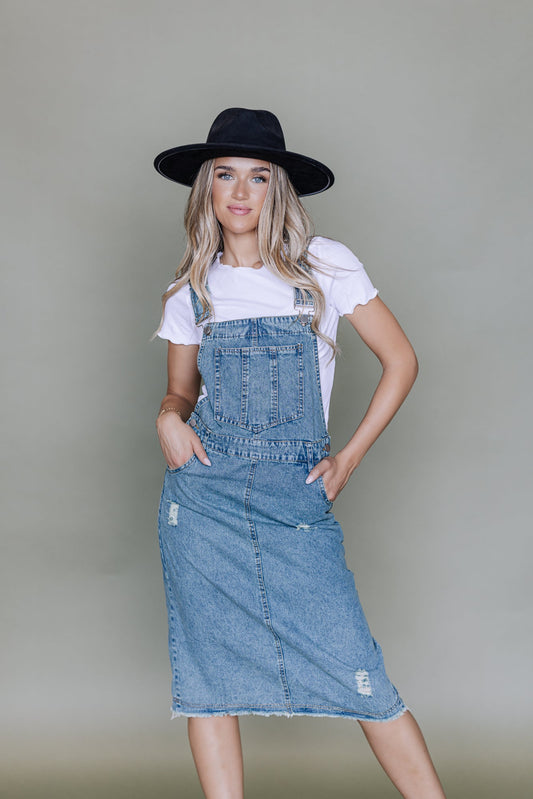 Jovi Denim Overall Dress