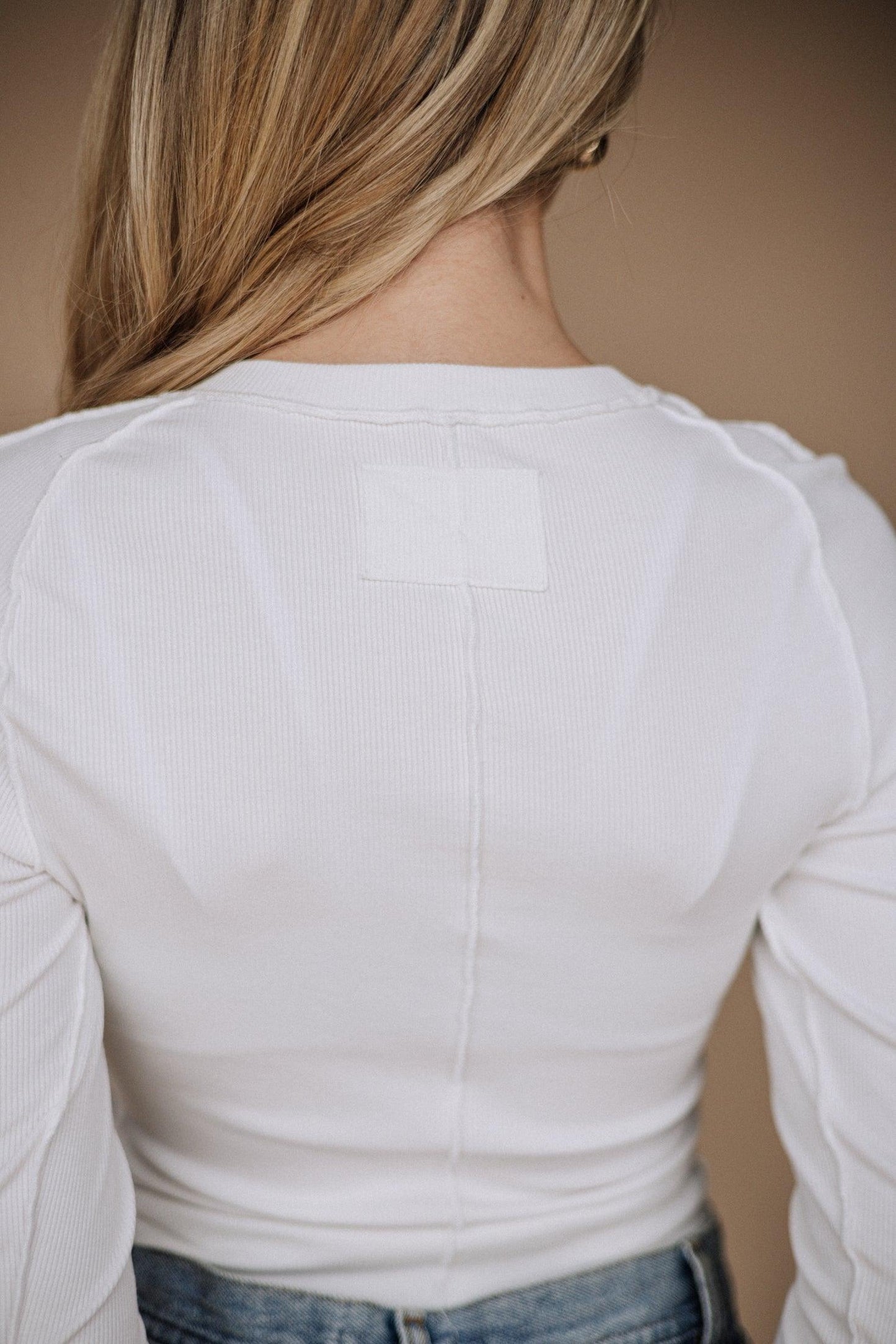 Nova Long Sleeve Top In White