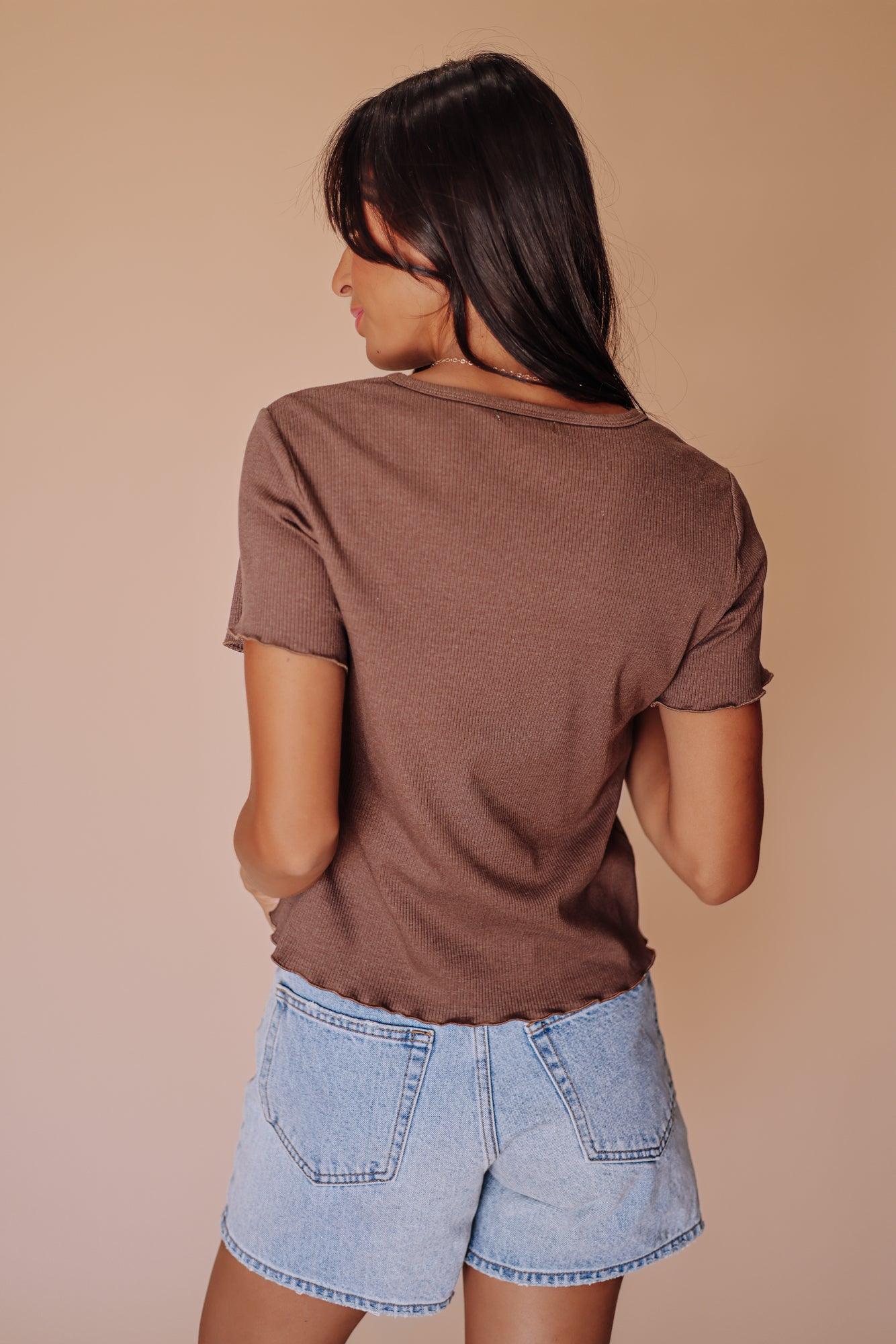 Marlee Bamboo Top in Brown