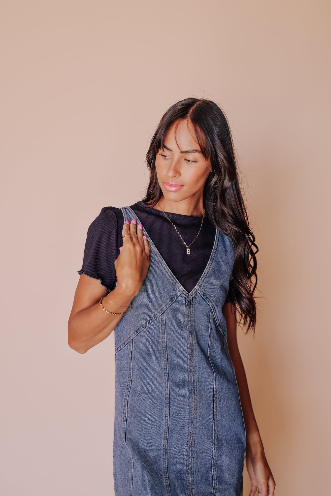 90’s Babe Denim Overall Dress