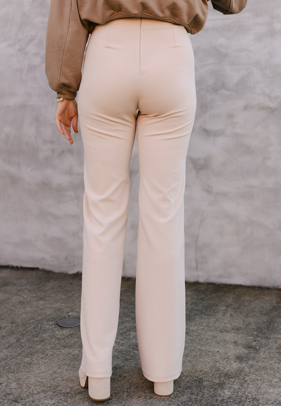 The Zoey Flare Trouser in Cream