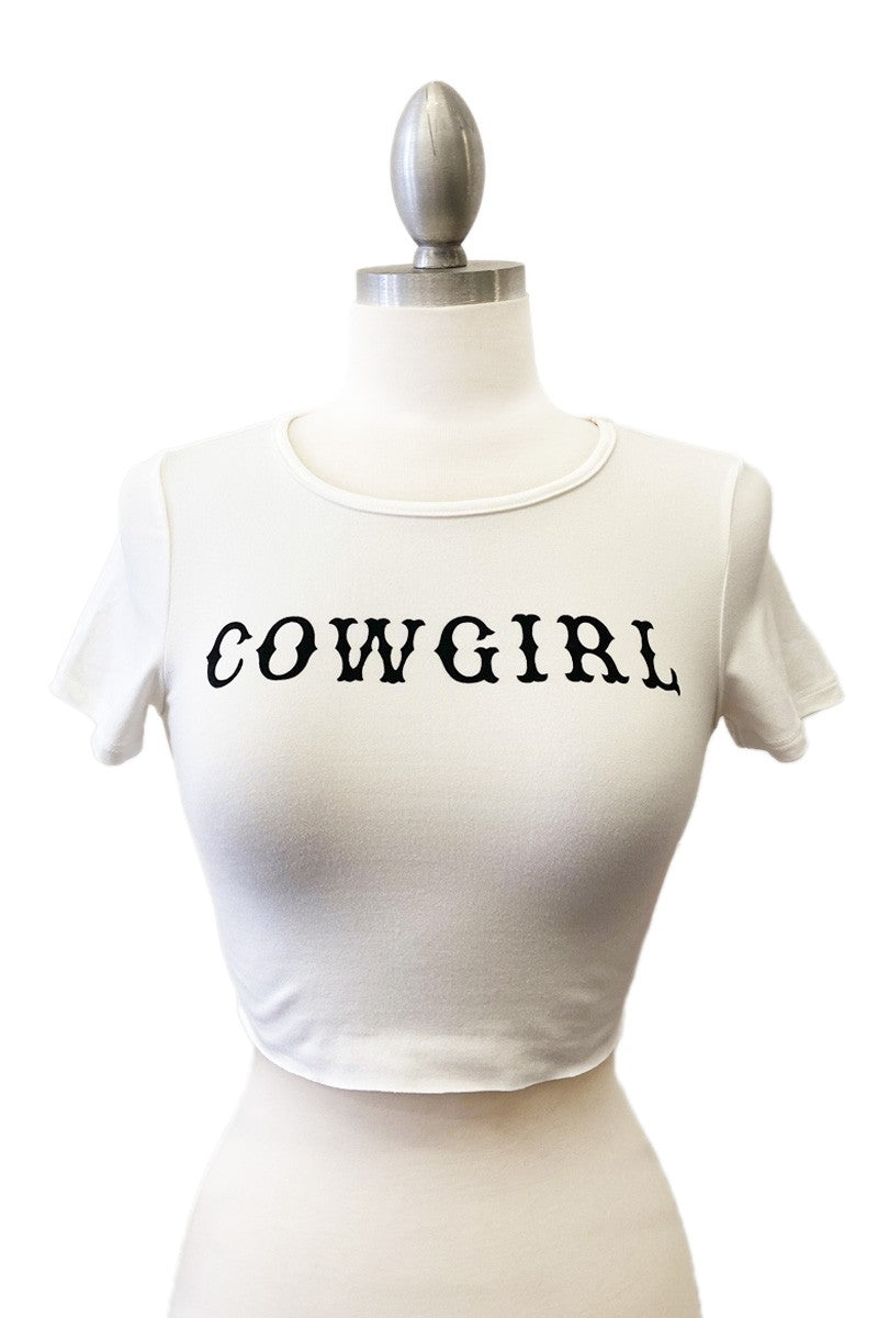 The Cowgirl Mini Tee in Cream