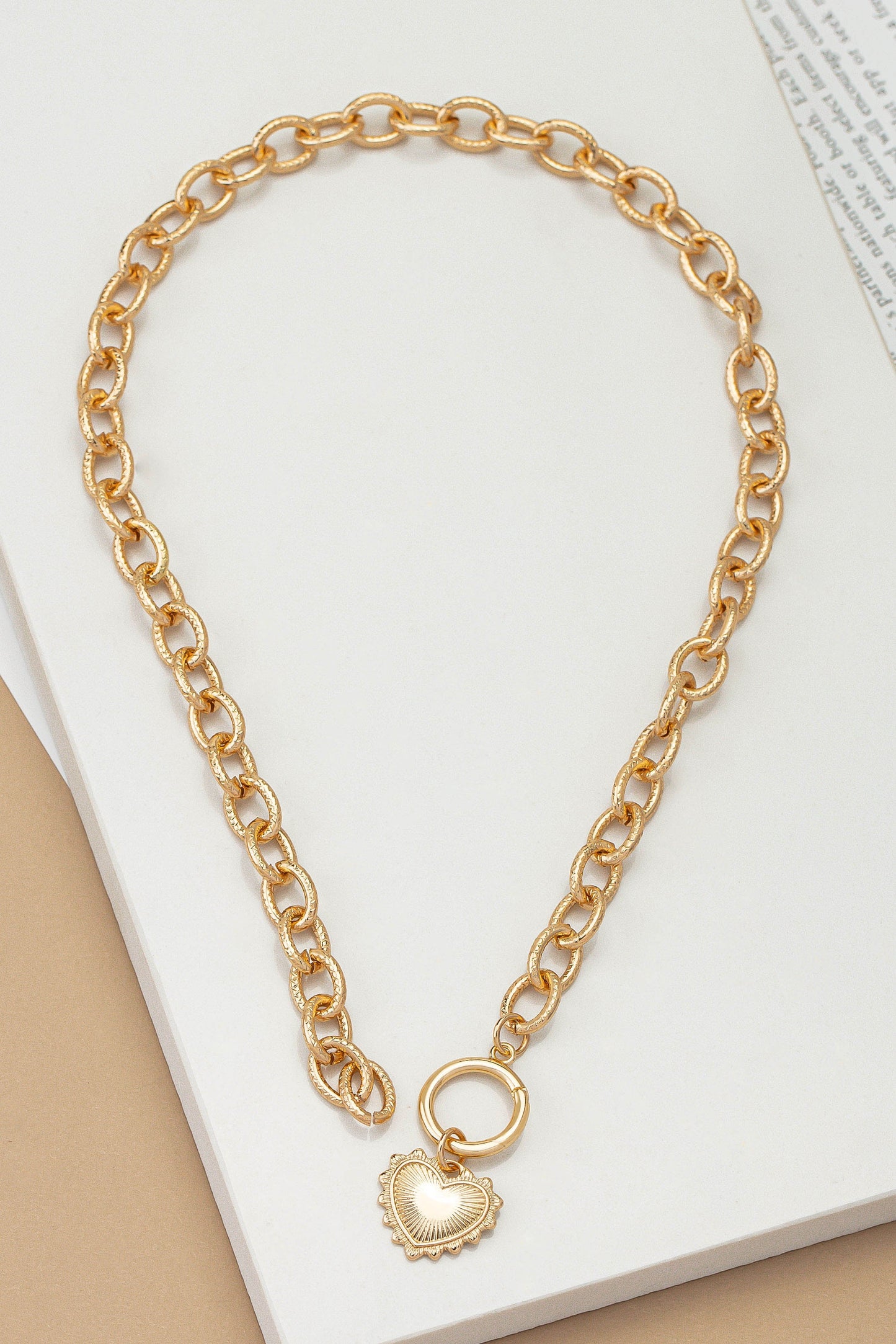 The Aria Chunky Heart Necklace