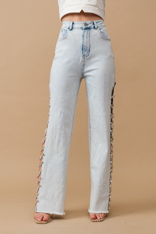 The Jewel Trim Denim Jeans