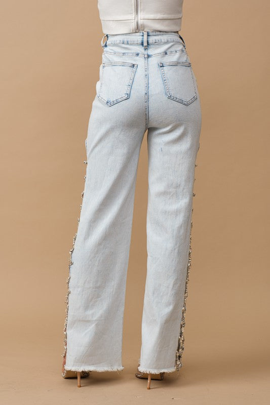 The Jewel Trim Denim Jeans