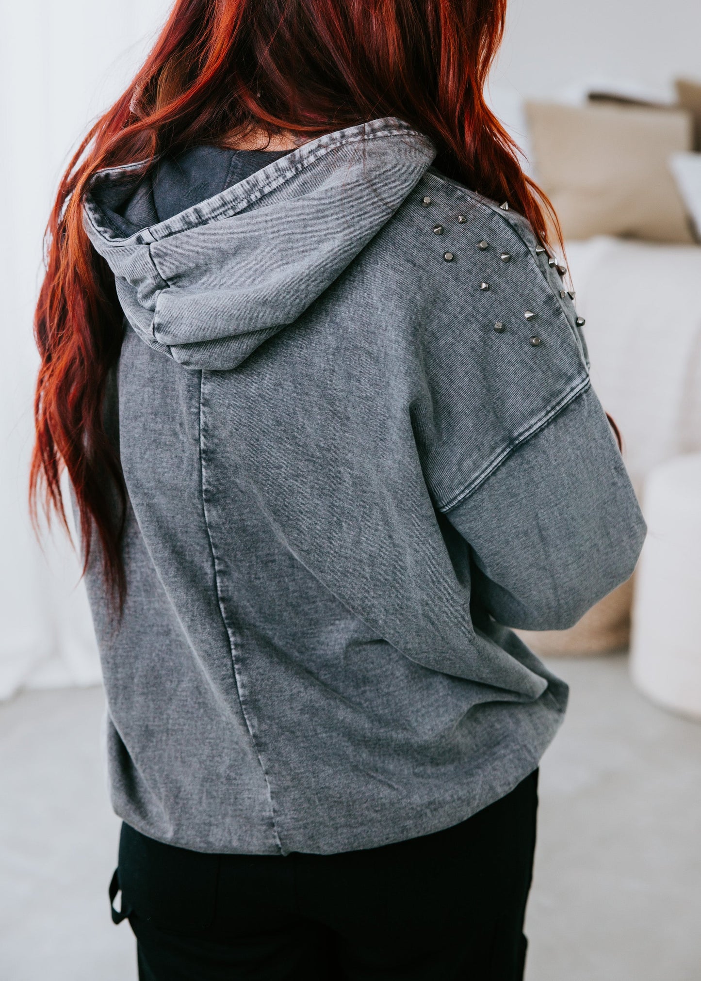 East Studded Hoodie by Lily & Lottie