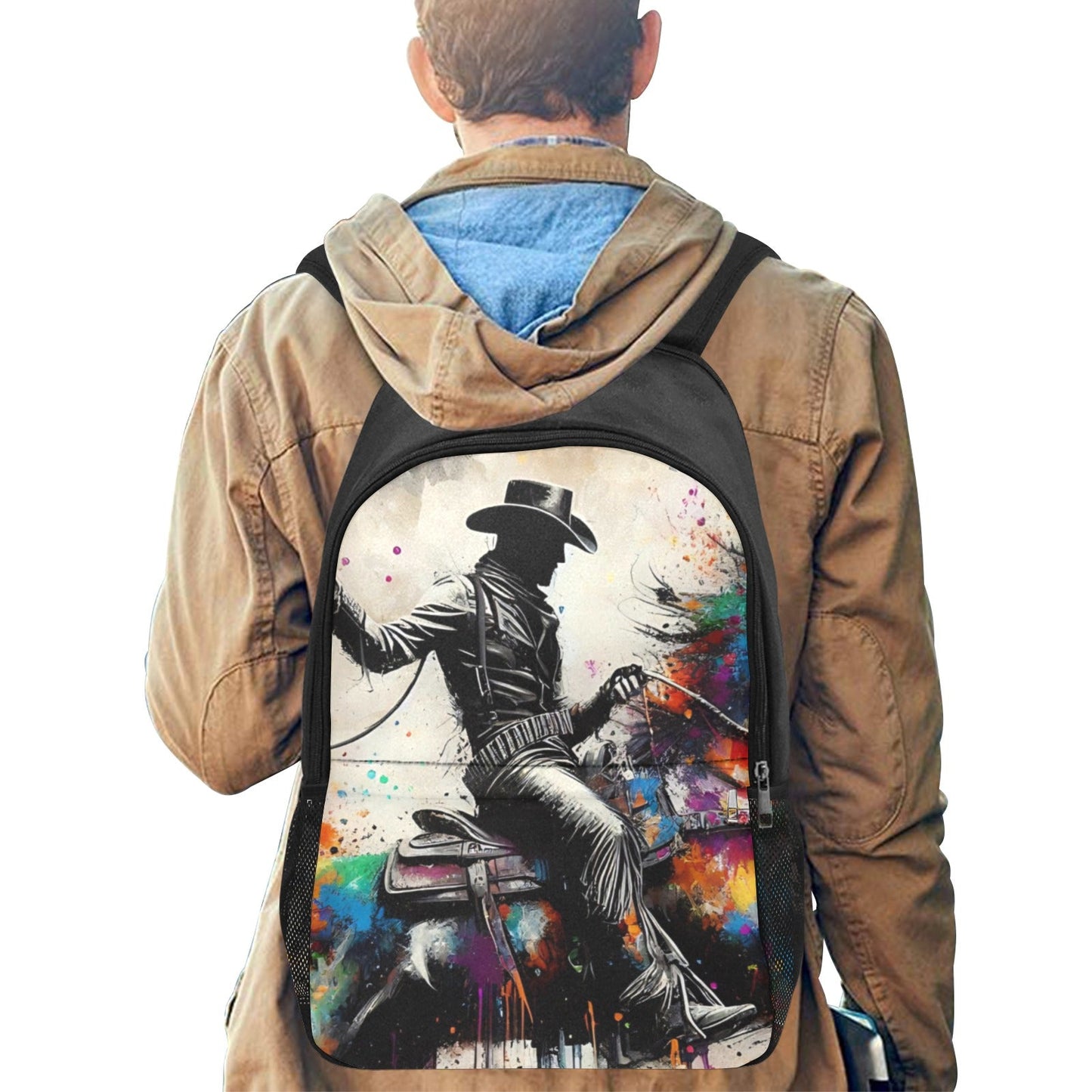 Watercolor Cowboy Backpack