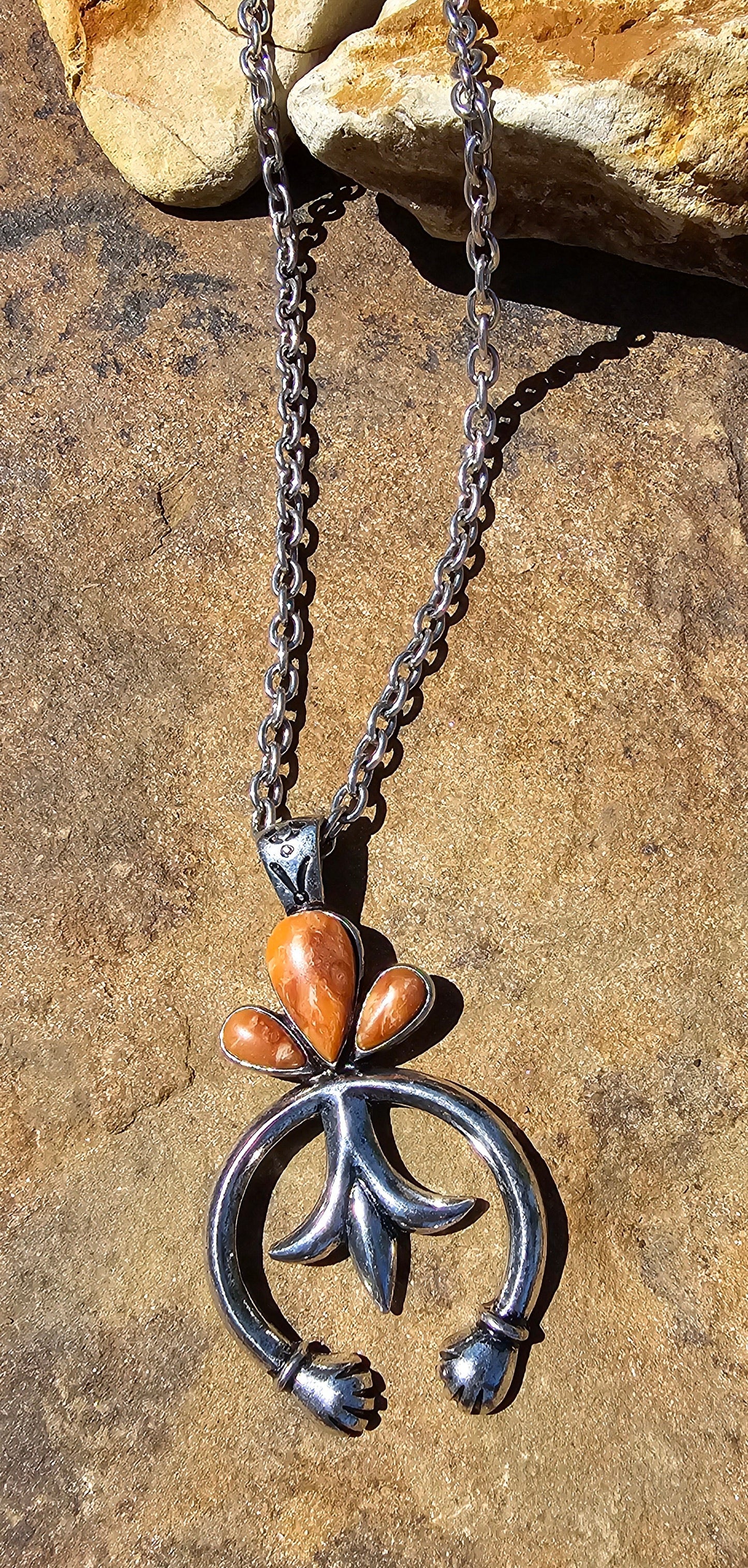 Orange Naja necklace