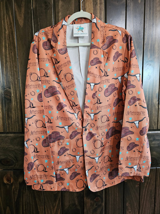 Cowboy Things Men's Western Blazer