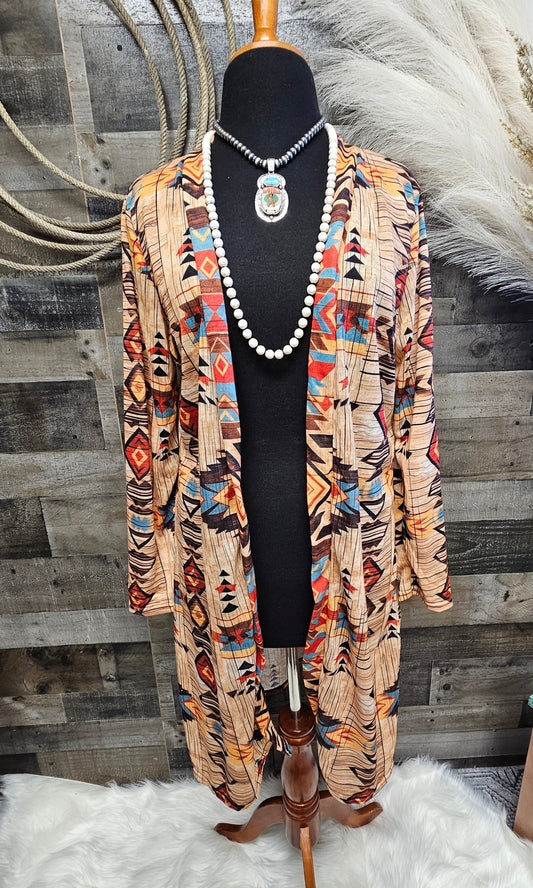 Sahara Aztec Lightweight Cardigan