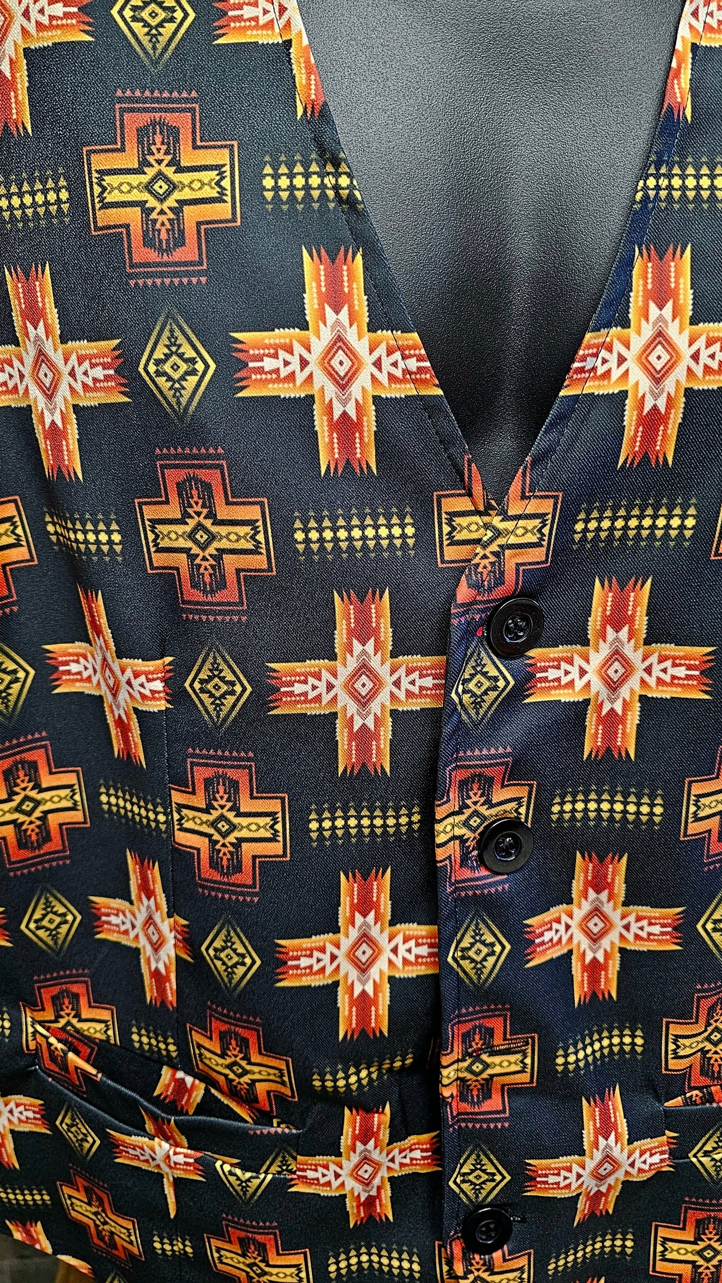 Fire Aztec Men's Western Vest