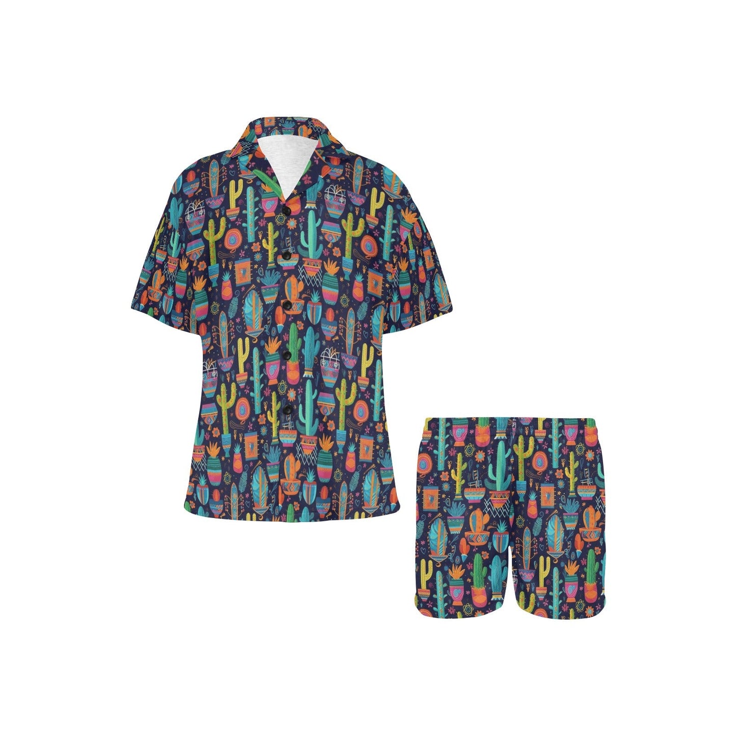 Crazy Cactus Lady Women's Western Pajama Set