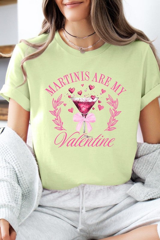 Martinis Are My Valentine Graphic Tee