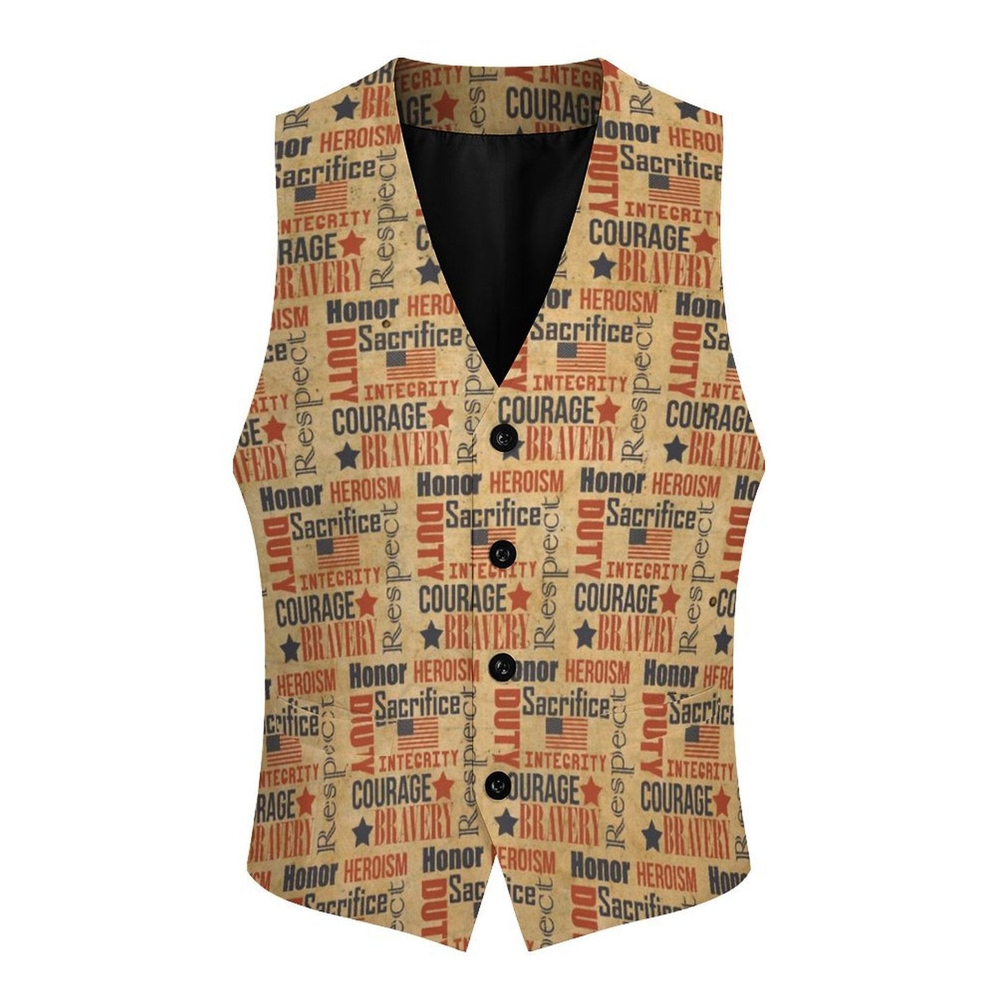 Military Veteran Patriot Men's Vest