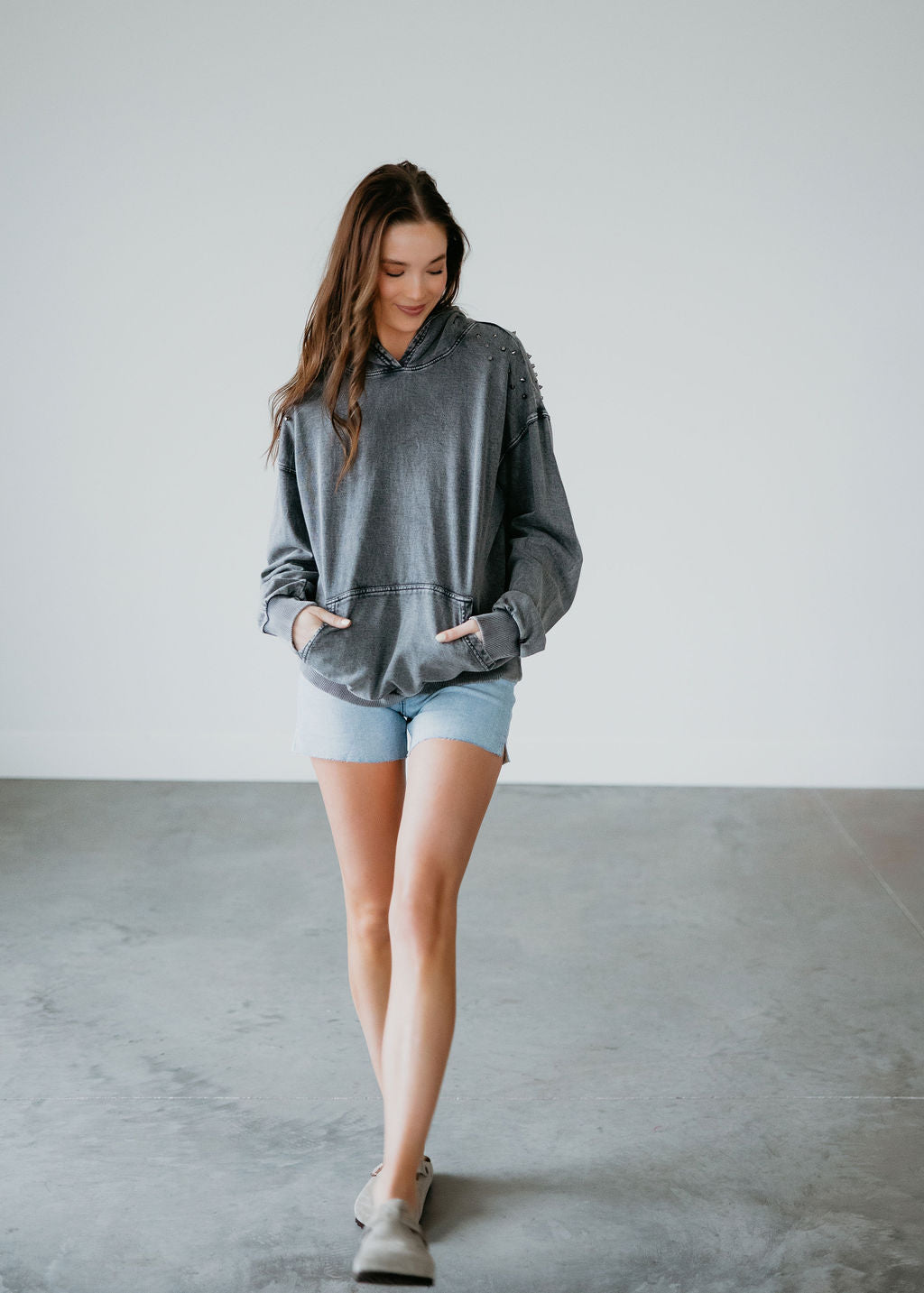 East Studded Hoodie by Lily & Lottie