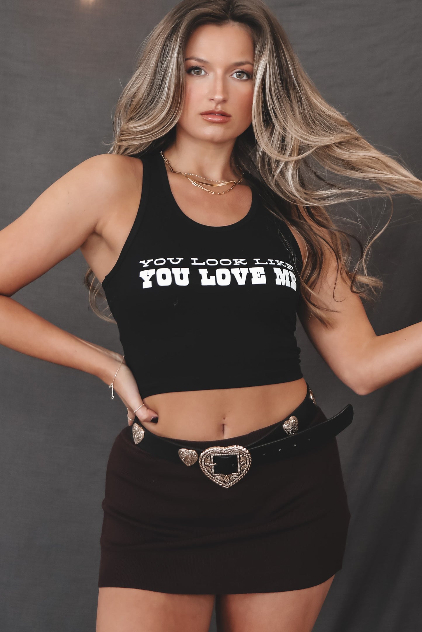 You Look Like You Love Me Graphic Tank