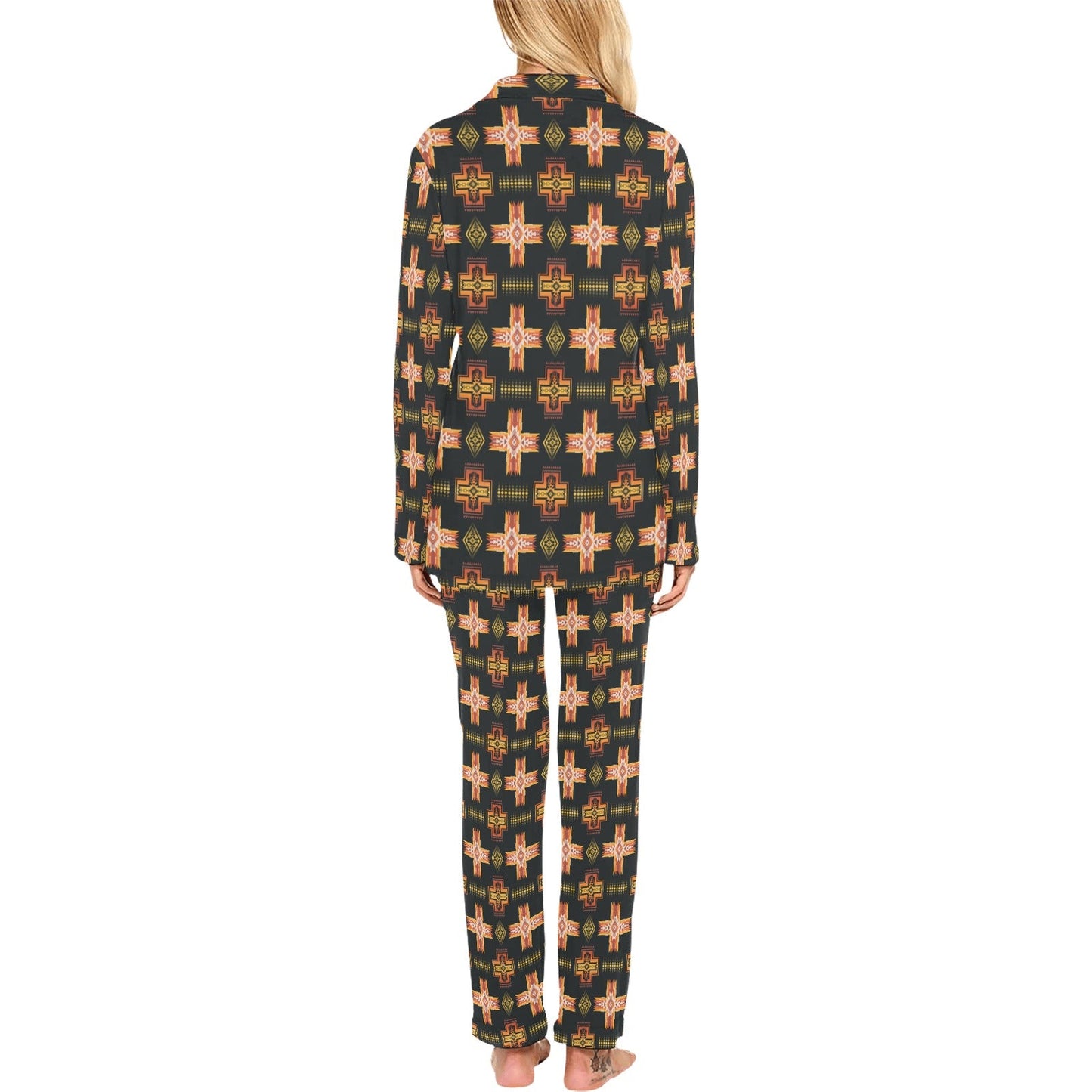 Fire Aztec Women's Western Pajamas