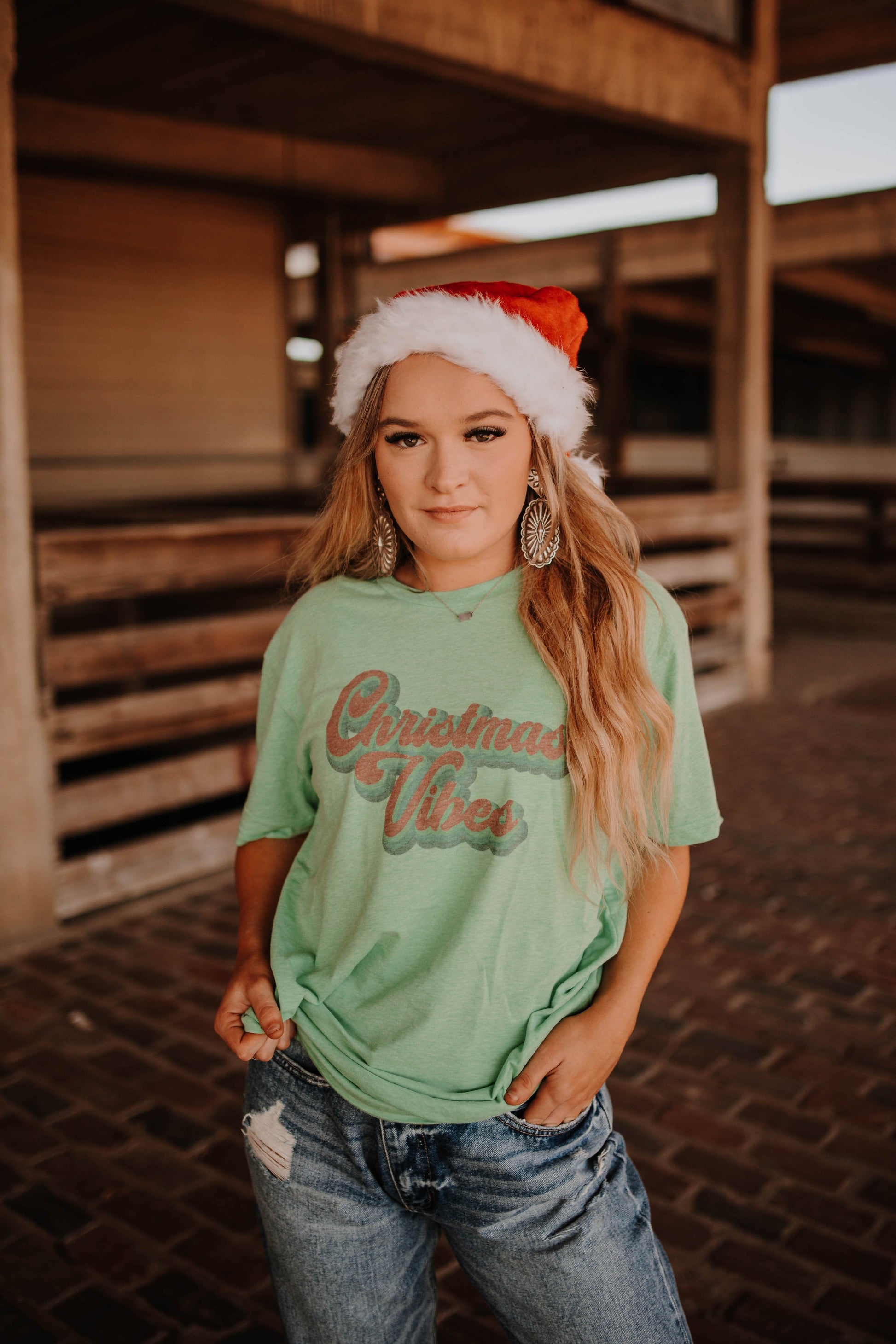 christmas vibes graphic tshirt