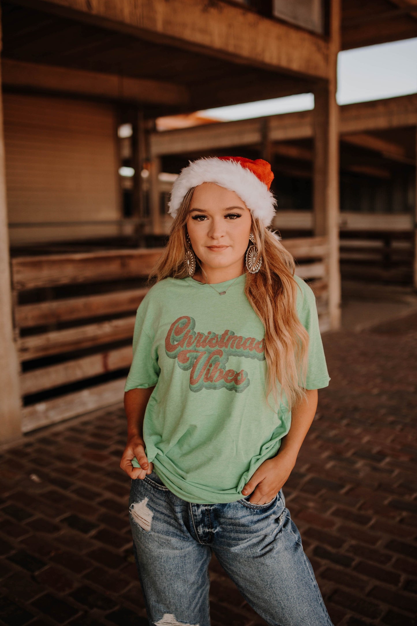 christmas vibes graphic tshirt