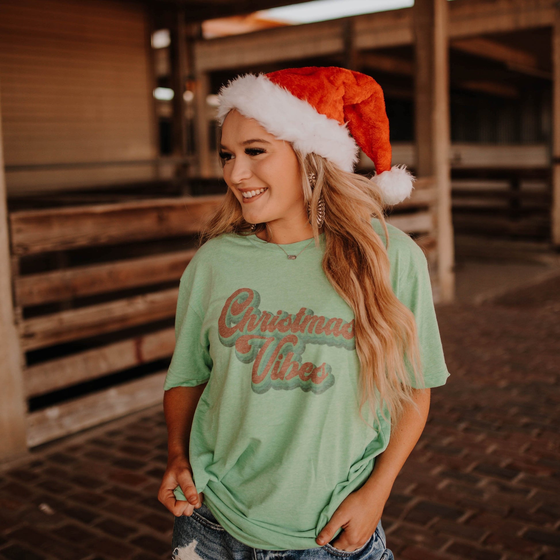 christmas vibes graphic tshirt