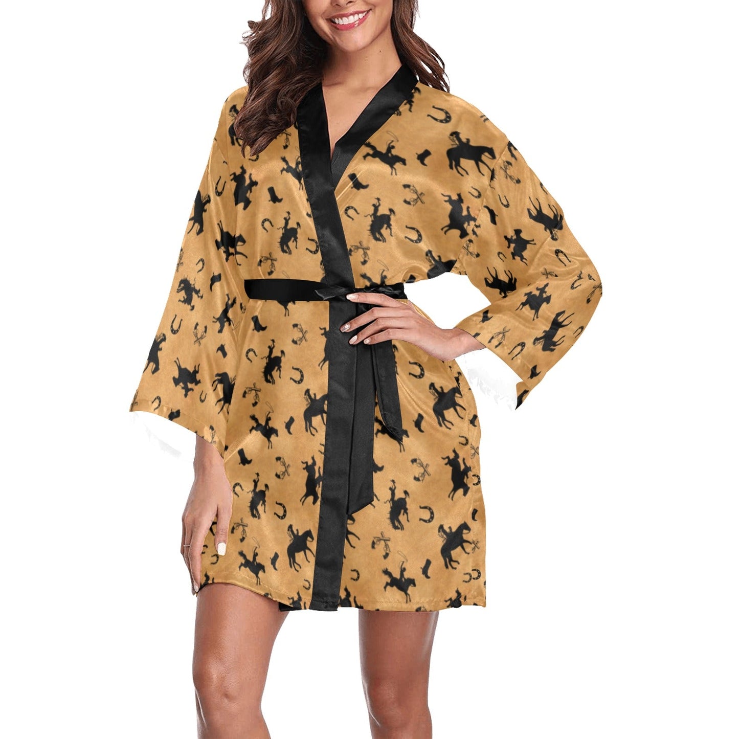 Lucky Western Women's Lounge Kimono Robe