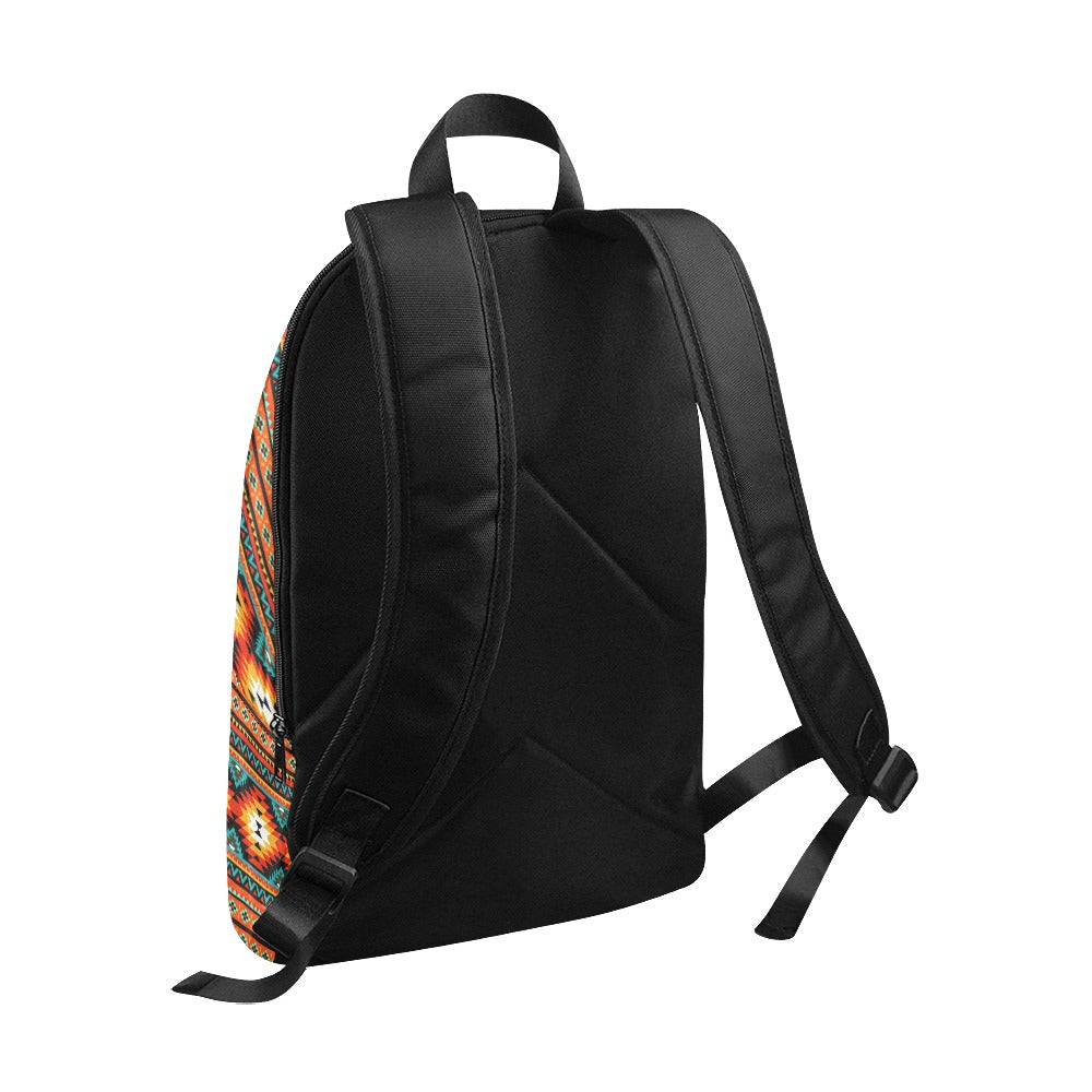 Orange Aztec Backpack