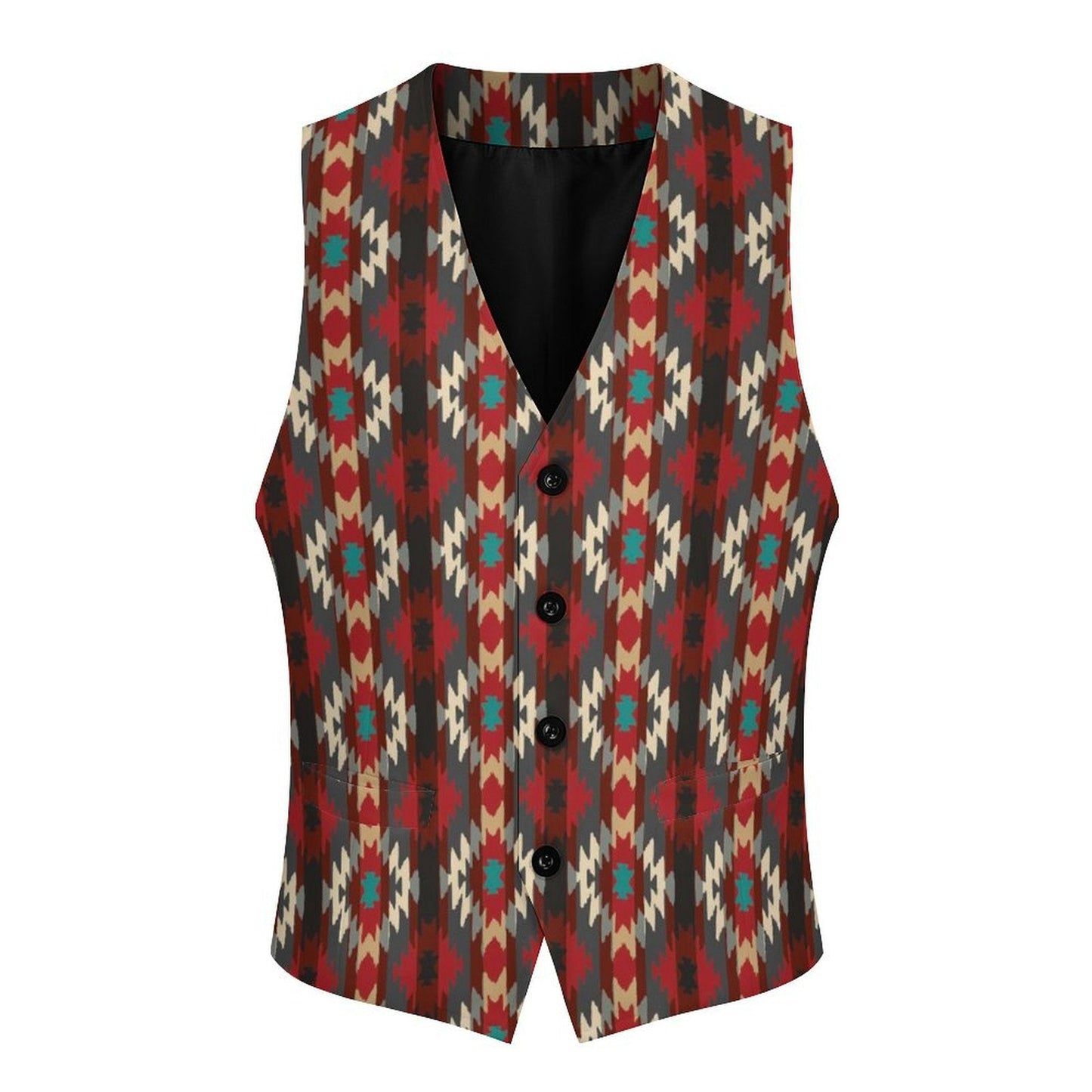 Southwestern Aztec Men's Western Vest