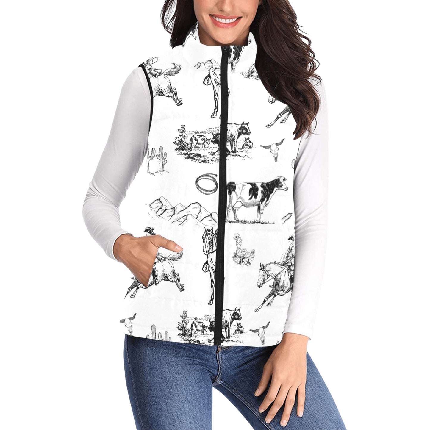 Ranch Life puffy vest Women's Padded Vest