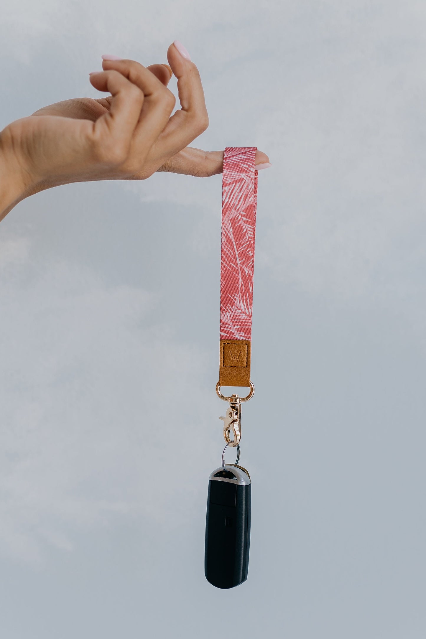 Pink Palms Wrist Lanyard