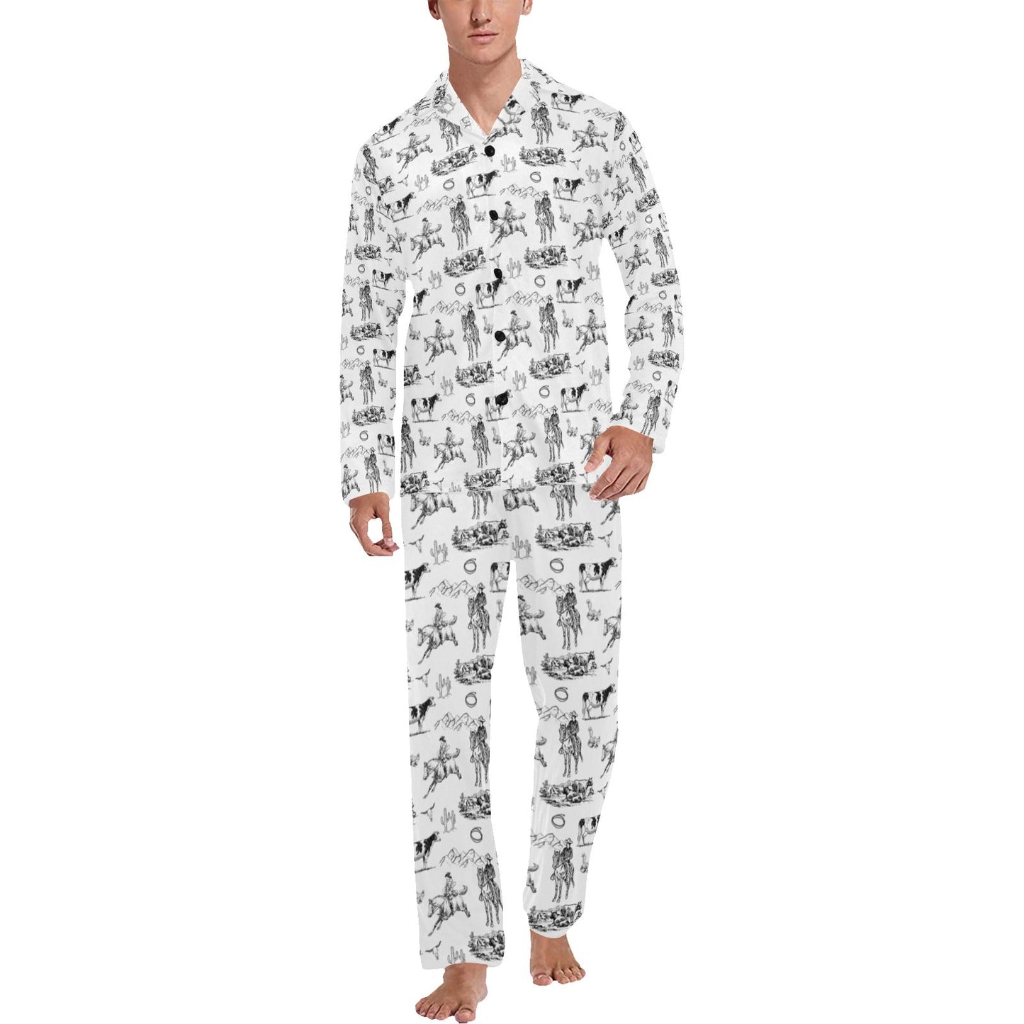 Ranch Life Men's Western Pajama Set