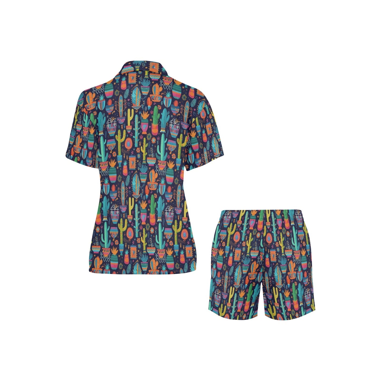 Crazy Cactus Lady Women's Western Pajama Set