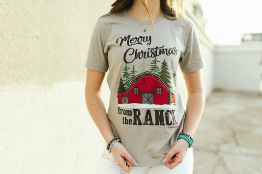 Merry Christmas From The Ranch Graphic Tee