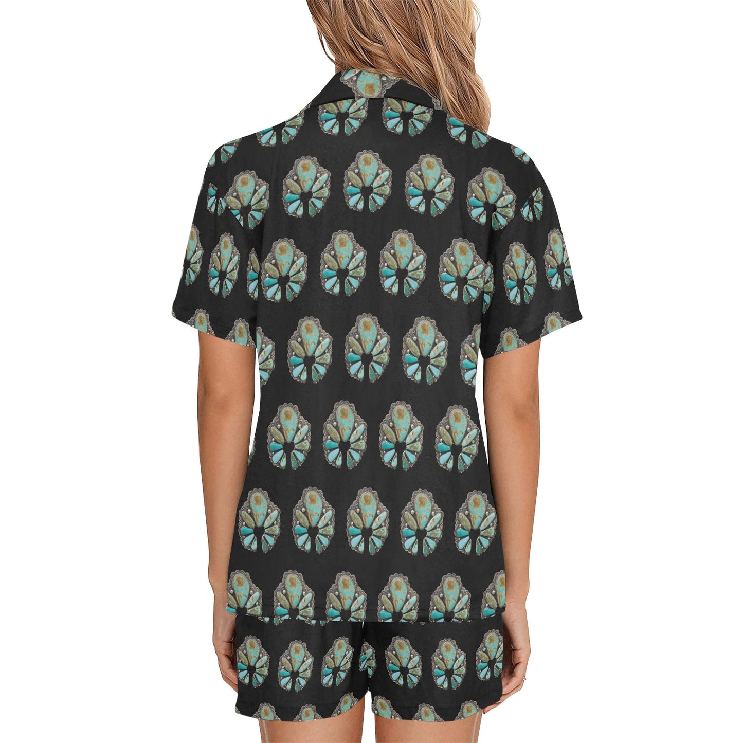 Turquoise Naja Women's Pajama Set