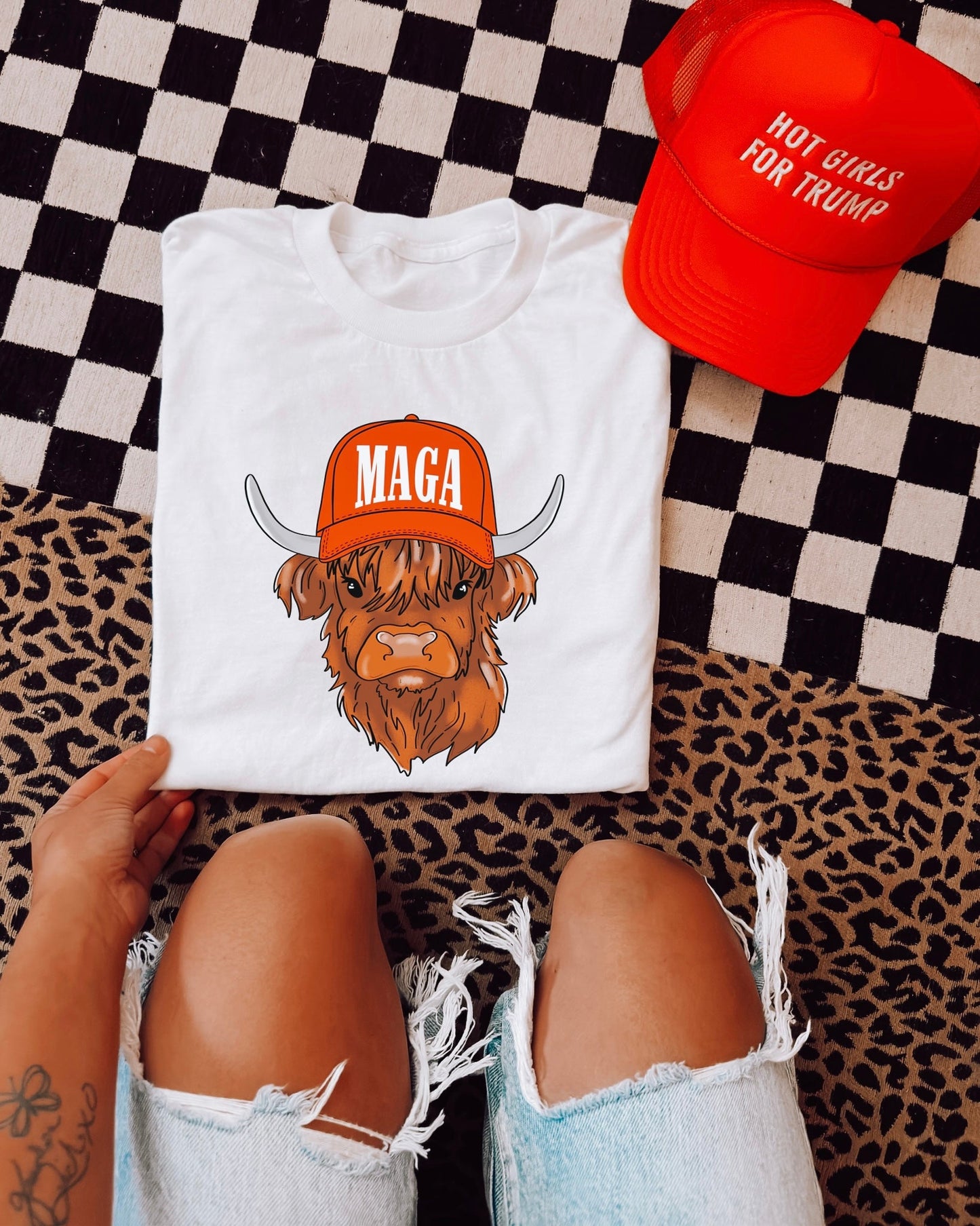 MAGA Highland Crewneck or Tee