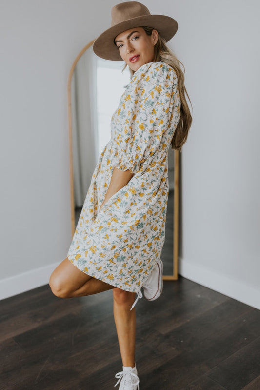 SALT Adelaide Poet Sleeve Dress