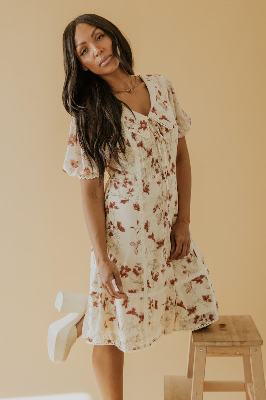 SALT Emmanuella Floral Collared Dress