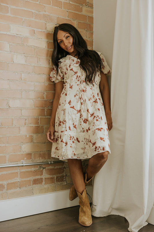 SALT Emmanuella Floral Collared Dress