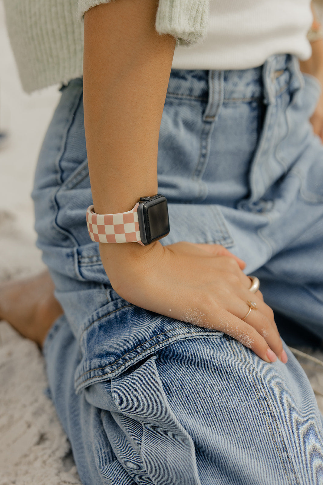 Blush Check Apple Watch Band