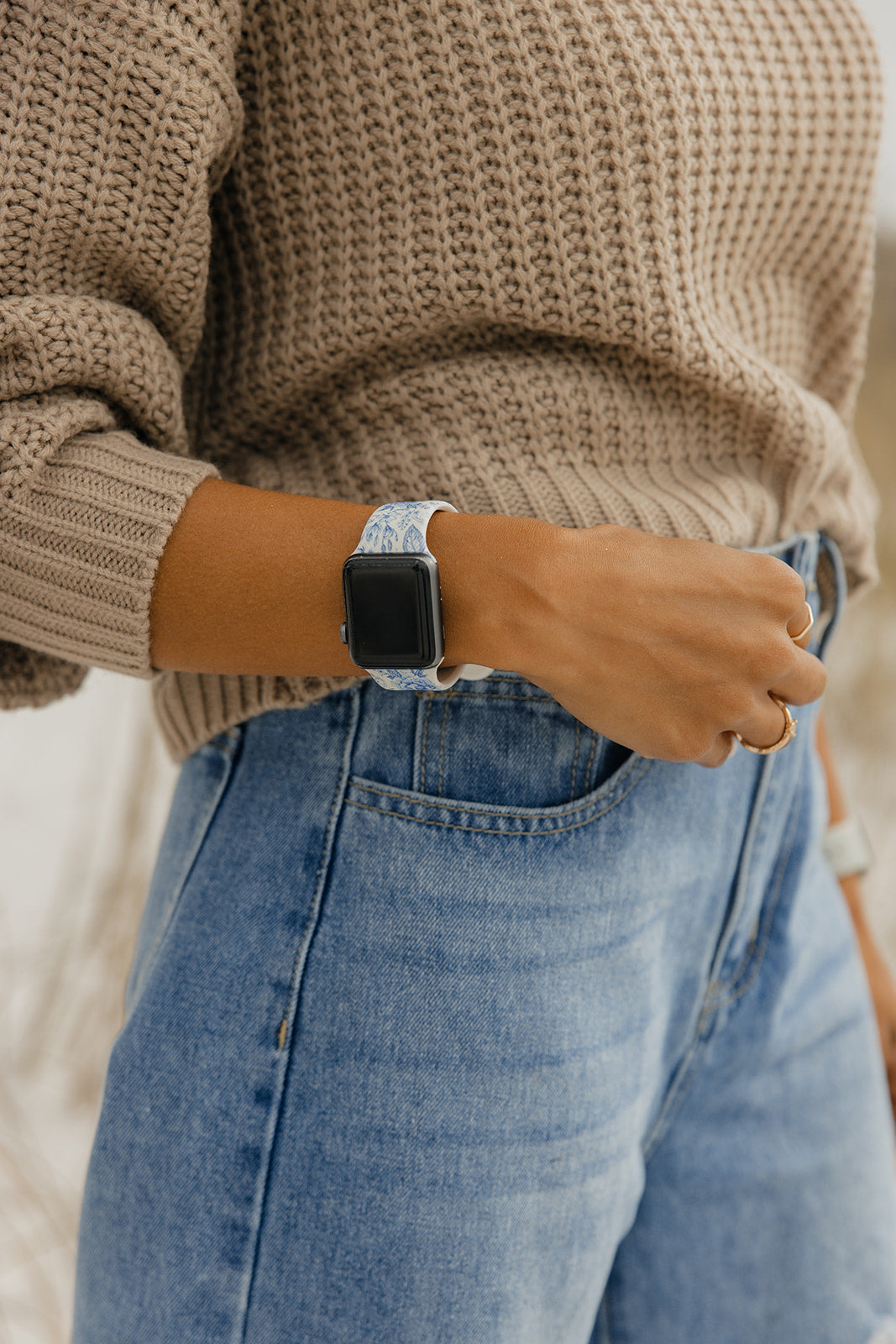 Blue Willow Apple Watch Band