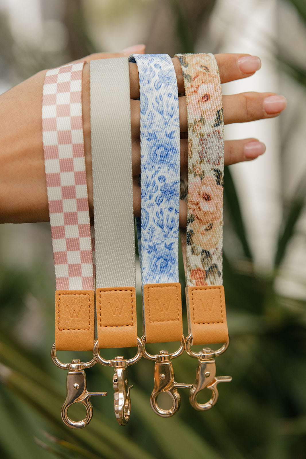 Blush Check Wrist Lanyard