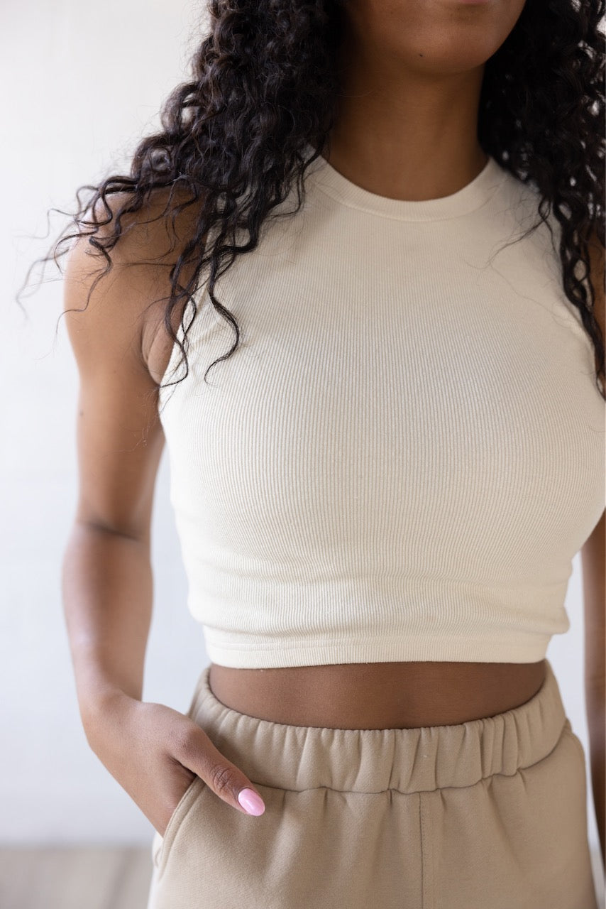 Willow Textured Cropped Tank