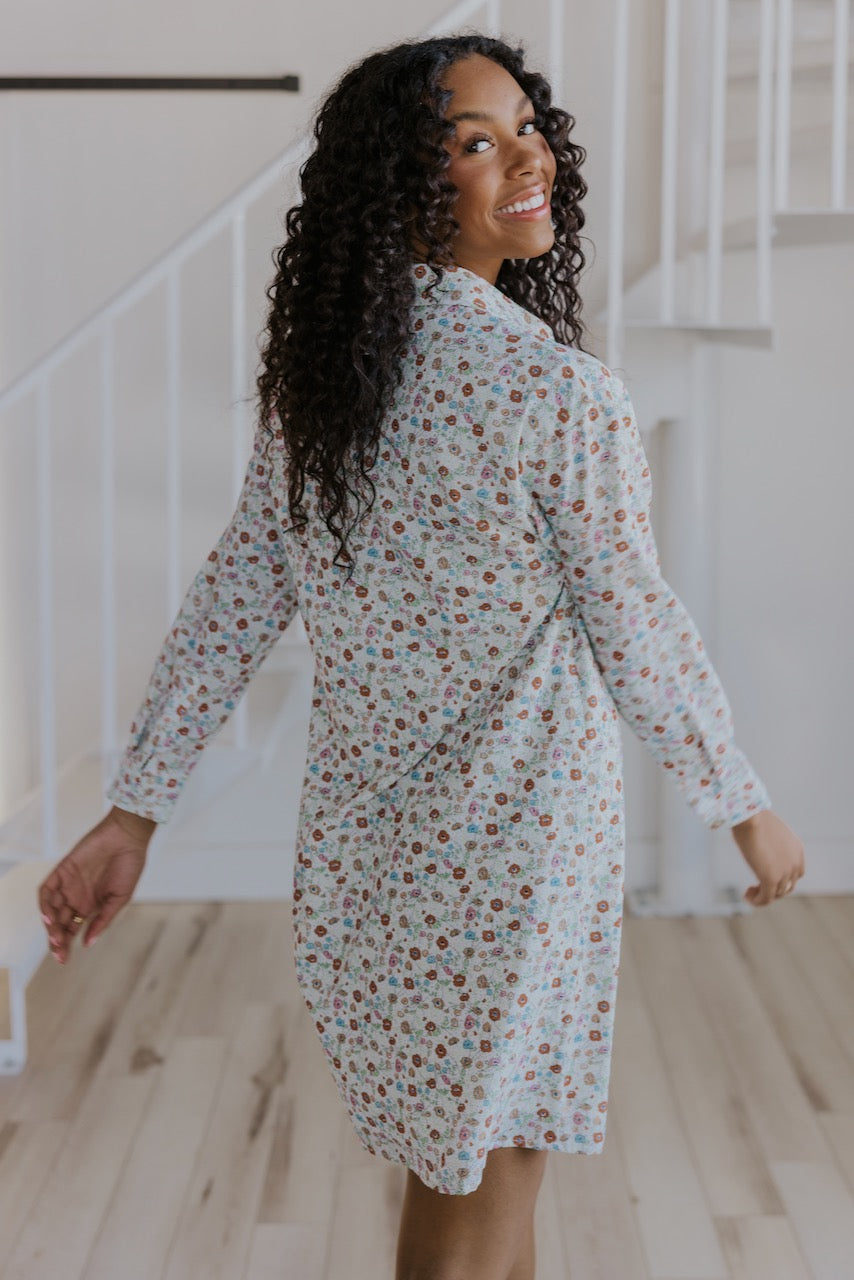 All Kinds of Magic Floral Shirt Dress