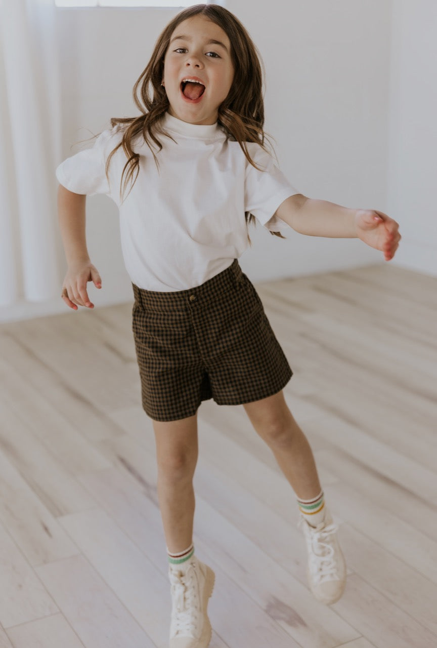 Mini Milo Gingham Shorts