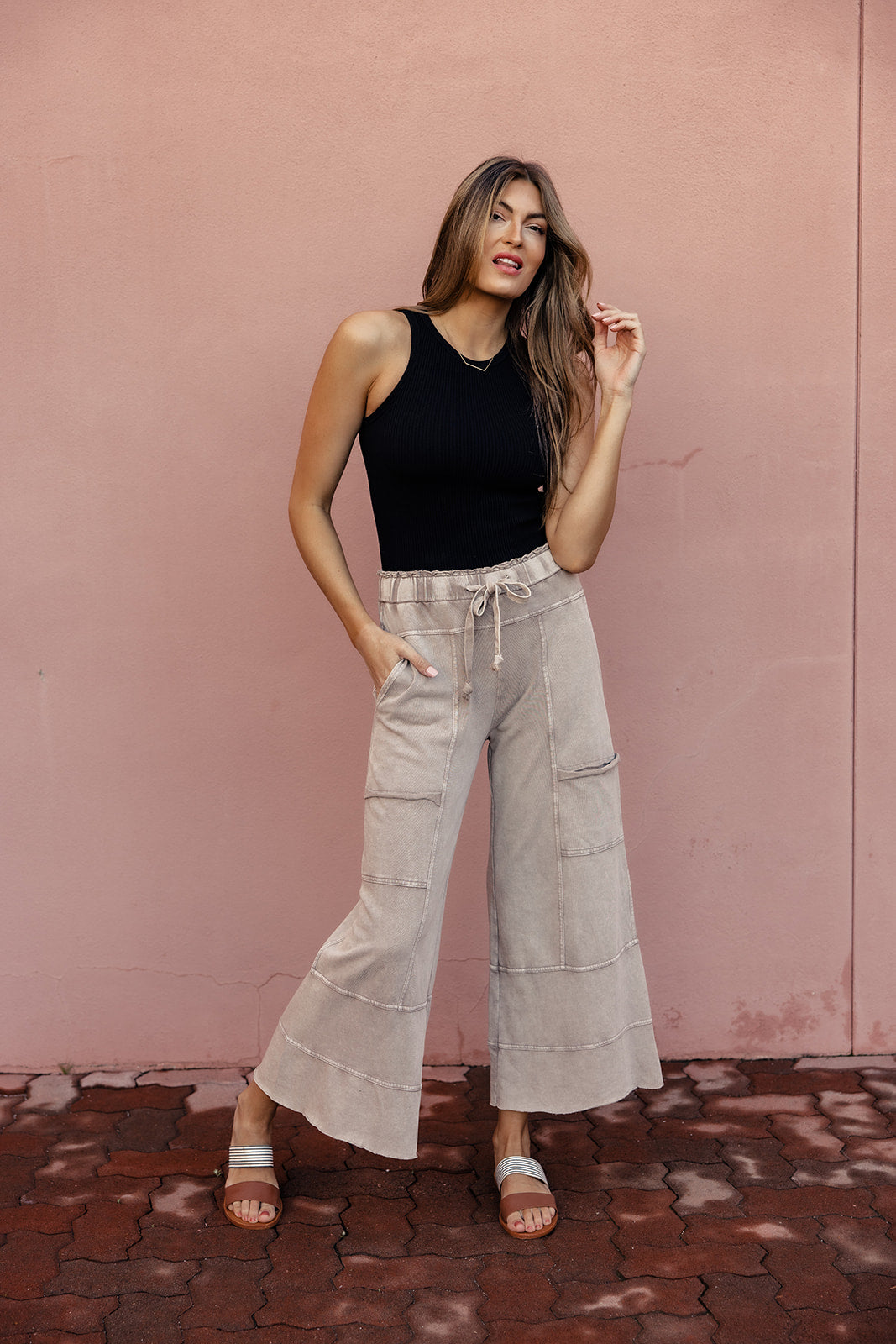 Toula Tie Waist Pants